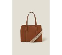 Accessorize Webbing Strap Tote Bag In Tan Tan One Size