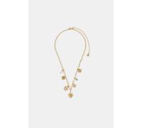 Accessorize Women's 14ct Gold-Plated Charm Necklace in Gold Accessorize Gold One Size