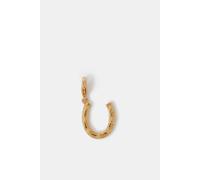 Accessorize Women's 14ct Gold-Plated Horseshoe Charm in Gold Accessorize Gold One Size