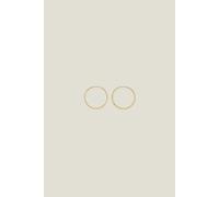 Accessorize Women's 14ct Gold-Plated Thin Hoop Earrings in Gold Accessorize Gold One Size