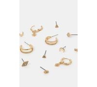 Accessorize Women's 6-Pack Starry Night Stud & Hoop Earrings in Gold Accessorize Gold One Size
