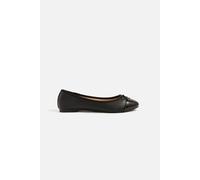 Accessorize Women's Bow Detail Ballerina Flats in Black | Size: 4 Accessorize Black 4