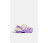 Accessorize Women's Charm Faux Fur Lined Clogs in Purple | Size: 2 Accessorize Purple 2