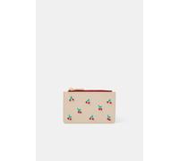 Accessorize Women's Cherry Card Holder in Cream Accessorize Cream One Size