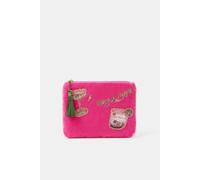 Accessorize Women's Christmas Cocktail Embellished Velvet Pouch in Pink Accessorize Pink One Size