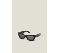 Accessorize Women's Chunky Rectangular Cat Eye Sunglasses in Black Accessorize Black One Size