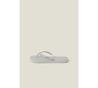 Accessorize Women's Crystal Embellished Flip Flops in Silver | Size: Small Accessorize Silver S