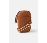 Accessorize Women's Double Pouch Phone Bag in Tan Accessorize Tan