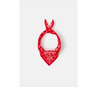 Accessorize Women's Floral Heart Square Cotton Scarf in Red Accessorize Red One Size