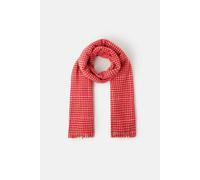 Accessorize Women's Houndstooth Blanket Scarf in Red Accessorize Red One Size