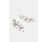 Accessorize Women's Leaf Drop Earrings in Silver Accessorize Silver One Size