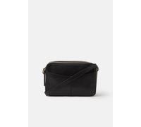 Accessorize Women's Leather Double Zip Camera Bag in Black Accessorize Black One Size