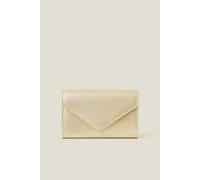 Accessorize Women's Metallic Envelope Clutch Bag in Gold Accessorize Gold One Size