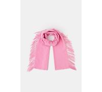 Accessorize Women's Plain Fringe Blanket Scarf in Pink Accessorize Pink One Size