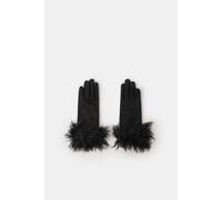 Accessorize Women's Shaggy Faux Fur Cuff Gloves in Black Accessorize Black One Size