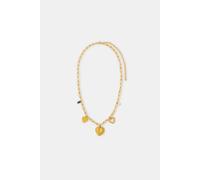 Accessorize Women's Stainless Steel Heart Charm Necklace in Gold Accessorize Gold One Size