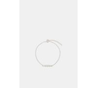 Accessorize Women's Sterling Silver Diamante Bobble Chain Bracelet Accessorize Silver One Size