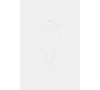 Accessorize Women's Sterling Silver Diamante Pendant Necklace Accessorize Silver One Size