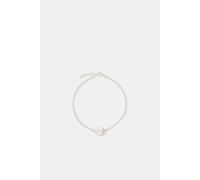 Accessorize Women's Sterling Silver Heart Initial Bracelet Accessorize Silver One Size