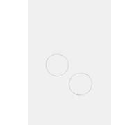 Accessorize Women's Sterling Silver Large Hoop Earrings Accessorize Silver One Size