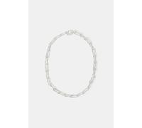Accessorize Women's Sterling Silver-Plated Chunky Molten Link Necklace in Silver Accessorize Silver One Size