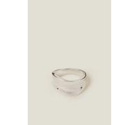 Accessorize Women's Sterling Silver-Plated Chunky Wave Ring in Silver | Size: XS Accessorize Silver XS