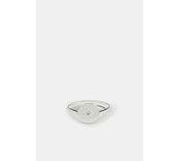 Accessorize Women's Sterling Silver-Plated Star Diamante Signet Ring in Silver | Size: XS Accessorize Silver XS