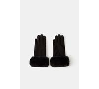 Accessorize Women's Suedette Cuff Gloves in Black Accessorize Black One Size