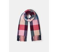 ACCESSORIZE Woven Checked Fringed Blanket Scarf Red Mix