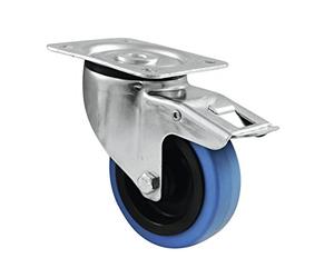 Accessory 30004007 Swivel Castor 100 mm with Brake Blue