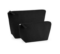 BagBase BG724 Felt Accessory Bag - Essential Travel Items & Makeup Storage - for Men & Women - Medium - Black