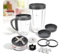 Accessory for Compatible with Nutribullet Blade wilth lids,Gears Set, Cup with Gasket Set Replacement Parts for Compatible with NutriBullet 900W/600W Series