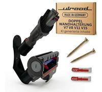 Accessory Holder Suitable for Dyson V7 V8 V11 V15 Wall Mount Nozzle Crevice Tool Brush (1 Piece Black)