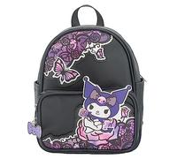 Accessory Innovations AI Holloween Vegan Leather Cosplay Mini Backpack Purse, Black Kuromi, S, Mini Pu Backpack