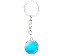 Accessory Key Holder Planet, Key Holder 3D Luminous Planet Some, Beautiful Terrestrial Globe Lueur in the Dark Solar System. Planet Glow Key Door in the Dark Creative Keychain for F