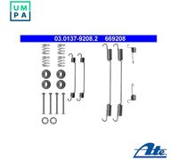 Brake shoe fitting kit 03.0137-9208.2 ATE for PEUGEOT FIAT CITROËN