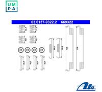 ATE 03.0137-9322.2 Brake shoe fitting kit