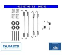 Accessory Kit, brake shoes for RENAULT DUSTER KAPTUR ATE 03.0137-9312.2