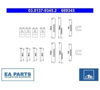 Accessory Kit, brake shoes for TOYOTA FORTUNER ATE 03.0137-9345.2