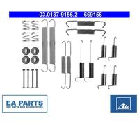 Accessory Kit, brake shoes for VW CARAVELLE T4 Bus ATE 03.0137-9156.2