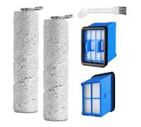 Accessory Kit Compatible with BISSELL CrossWave OmniForce Multi-Surface Wet Dry 3882 & 3883 Vacuum, Brush Rolls with Filter Replacement Parts, 2 Pack Roller Brushes, 2 Pack Filters