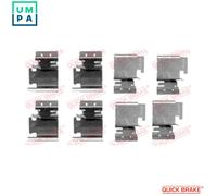Fits QUICK BRAKE 109-1298 BRAKE PAD ASSEMBLY SET.8 pcs ⭐UK Stock⭐