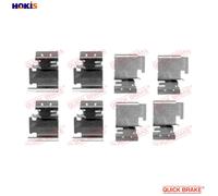 Fits QUICK BRAKE 109-1298 BRAKE PAD ASSEMBLY SET.8 pcs ⭐UK Stock⭐