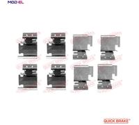 Fits QUICK BRAKE 109-1298 BRAKE PAD ASSEMBLY SET.8 pcs ⭐UK Stock⭐