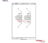 METZGER 109-1751 Brake pad fitting kit
