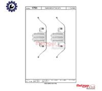 ACCESSORY KIT DISC BRAKE PAD 109-1751 FOR BMW N46B20C/BD/CB 2.0L 4cyl 3 E90
