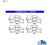 ATE Brake Pad Fitting Kit 13.0460-0147.2 – For Citroën C5 (08-17) & Peugeot 407 (04-11), 607 (00-11)