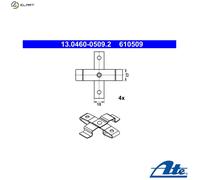 ATE 13.0460-0509.2 Brake pad fitting kit