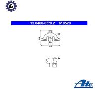 ATE 13.0460-0520.2 Accessory Kit, disc brake pads