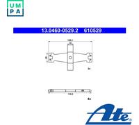 ACCESSORY KIT DISC BRAKE PAD 13.0460-0529.2 FOR TESLA MODEL